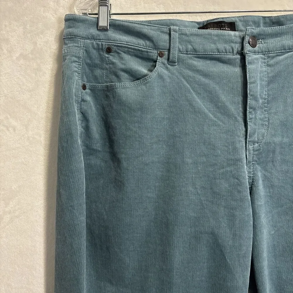 Talbots Teal Straight Leg Pants - Picture 2 of 12
